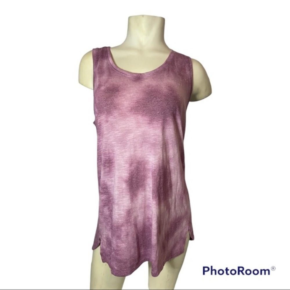 Faded Glory Women's Purple Tye Dye Tank Top Size M